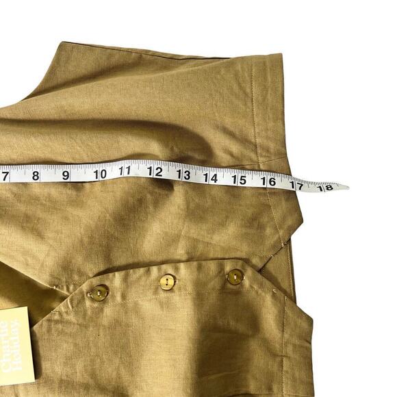 New Women’s Charlie Holiday Camilla Linen Blend Vest Size 8 - Picture 9 of 9